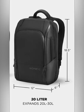 NOMADIC Men’s Travel Backpack - Sleek Everyday Bag 20-30l
